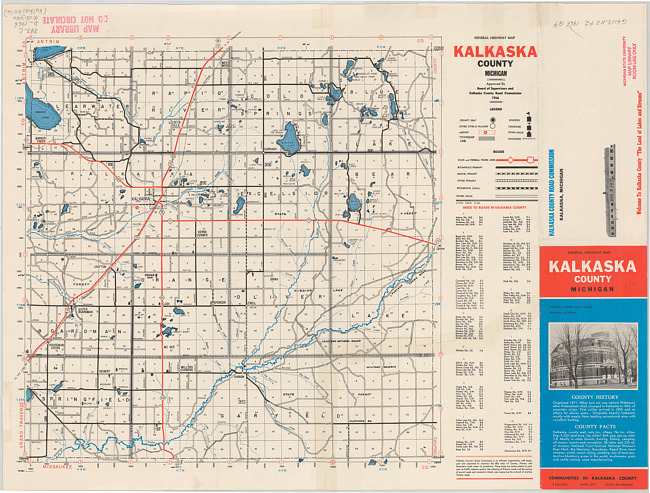 General highway map, Kalkaska County, Michigan