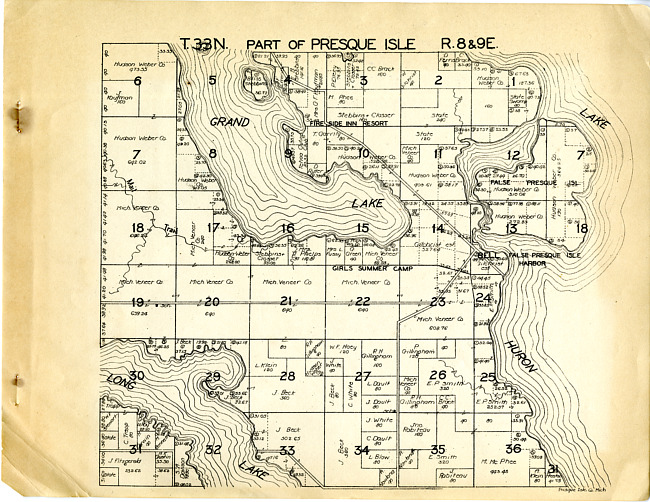 Part of Presque isle, Township 33N Range 8 & 9E