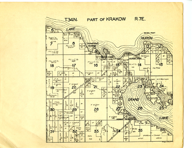 Part of Krakow, Township 34N Range 7E