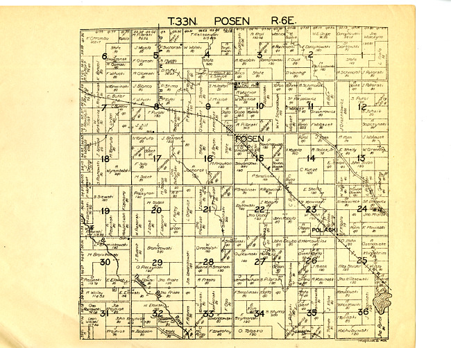 Posen, Township 33N Range 6E