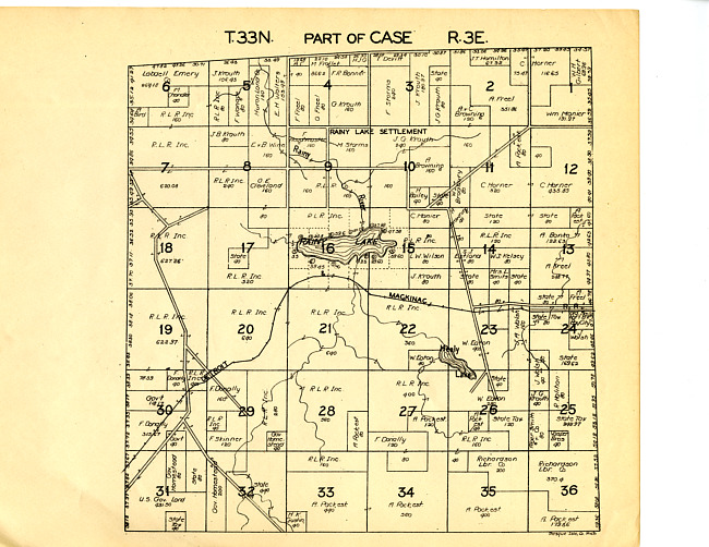 Part of Case, Township 33N Range 3E
