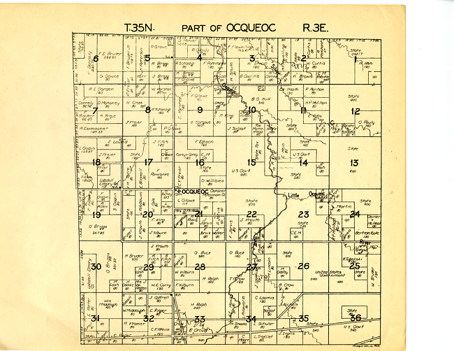 Part of Ocqueoc, Township 35N Range 3E