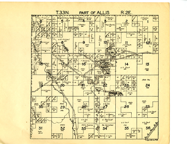 Part of Allis, Township 33N Range 2E