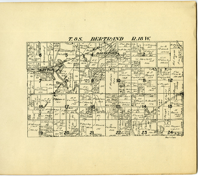 Bertrand, Township 8S Range 18W