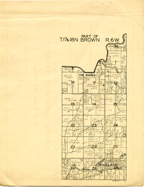 Part of Brown, Township 17 & 18 N Range 6W