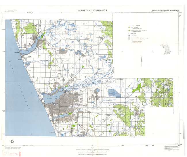 Important farmlands, Muskegon County, Michigan