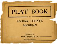 Plat book of Alcona County, Michigan