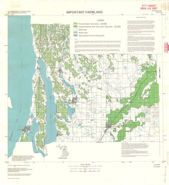 Important farmland, Antrim County, Michigan