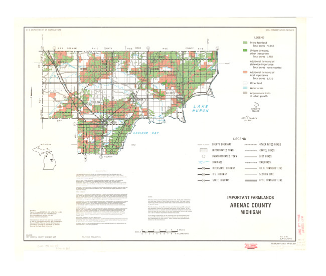 Important farmlands, Arenac County, Michigan