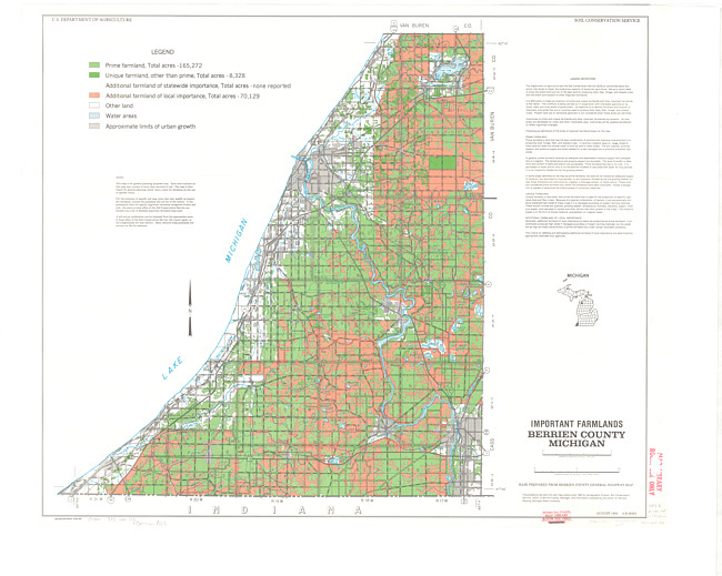 Important farmlands, Berrien County, Michigan