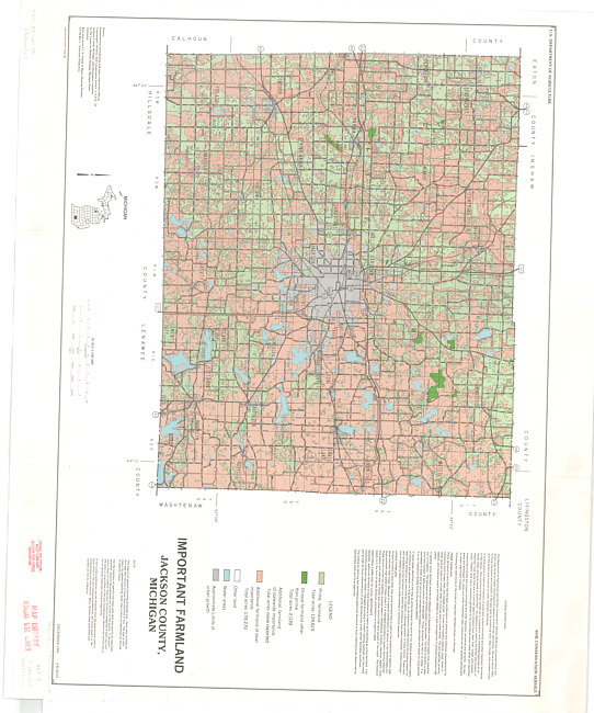 Important farmland, Jackson County, Michigan