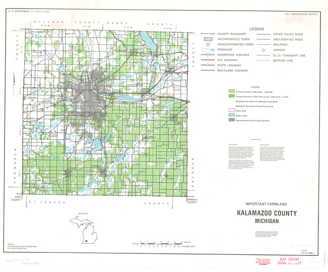Important farmland, Kalamazoo County, Michigan