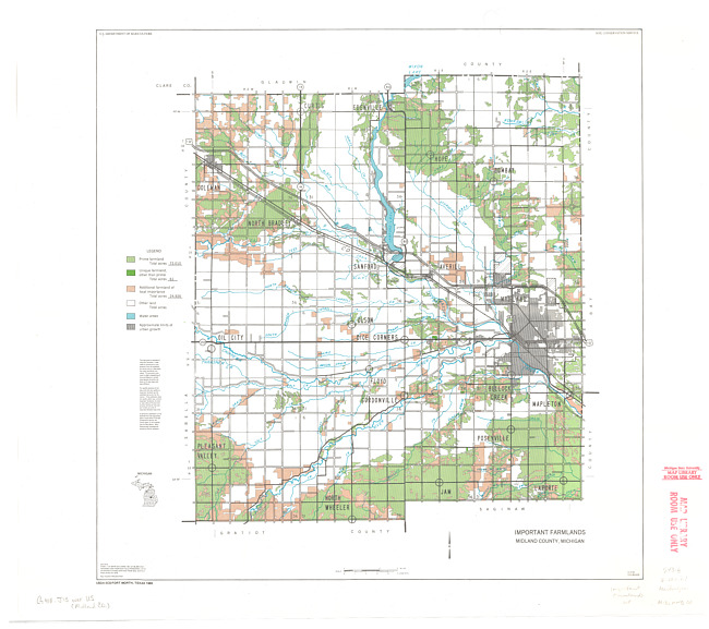 Important farmlands, Clare County, Michigan