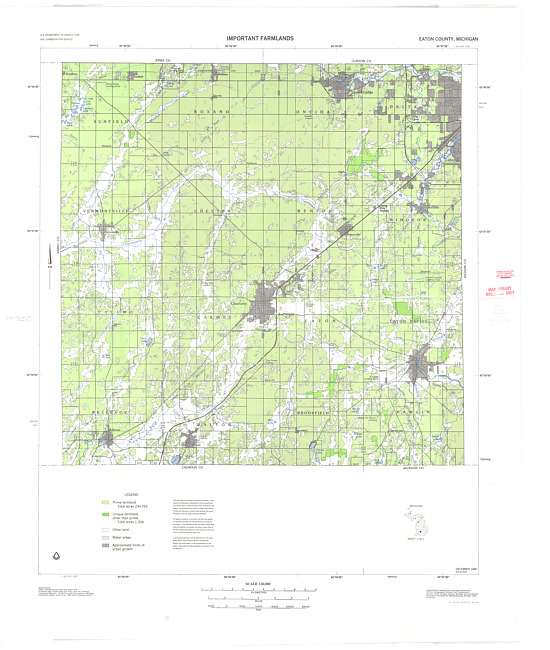 Important farmlands, Eaton County, Michigan