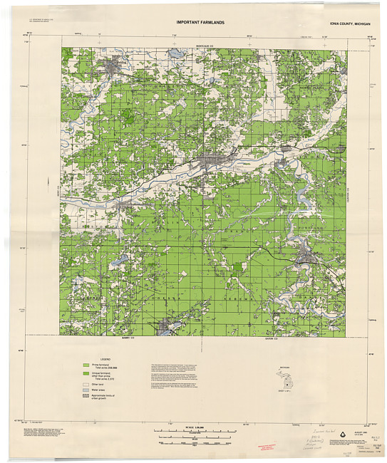 Important farmlands, Ionia County, Michigan