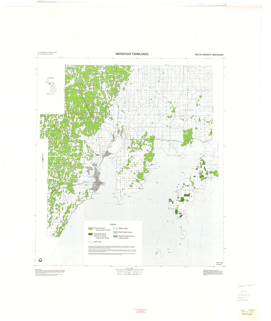 Important farmlands, Delta County, Michigan