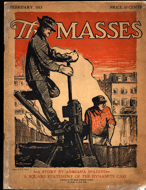 The Masses. (1913 February), Front and back covers