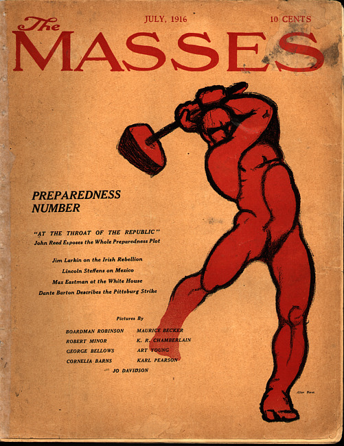 The Masses. (1916 July), Front and back covers