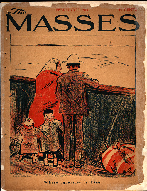 The Masses. (1914 February), Front and back covers