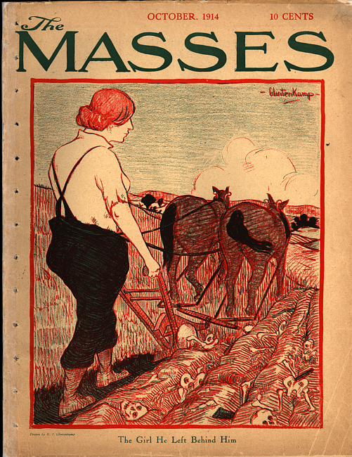 The Masses. (1914 October), Front and back covers