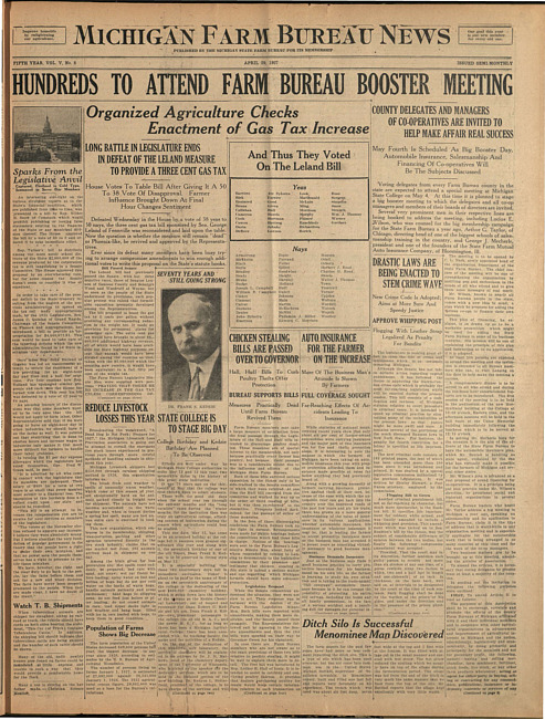 Michigan Farm Bureau news. (1927 April 29)
