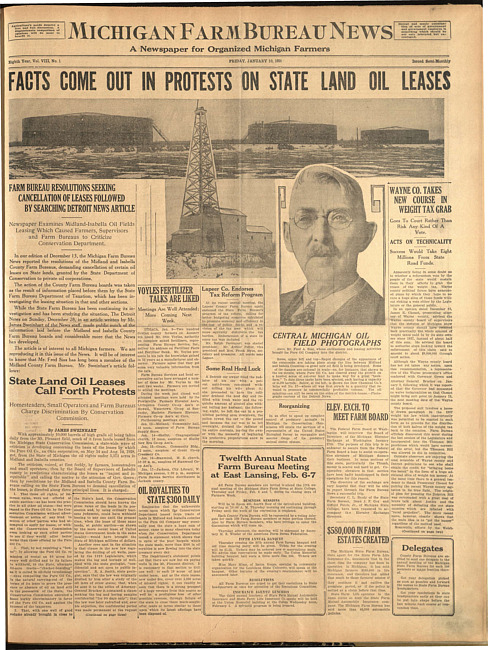 Michigan Farm Bureau news. (1930 January 10)