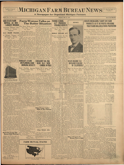 Michigan Farm Bureau news. (1930 February 28)