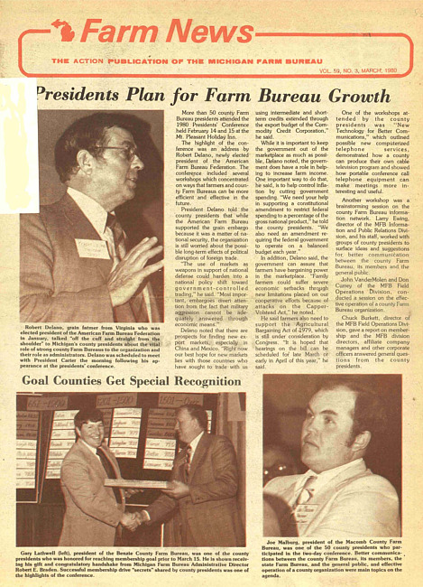 Farm news. (1980 March)