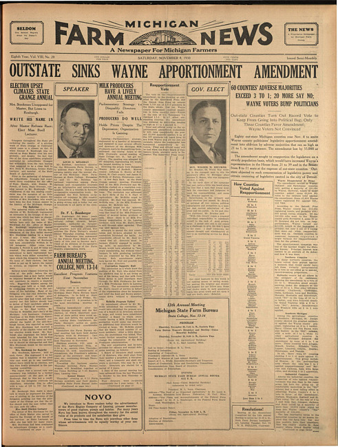 Michigan farm news. (1930 November 8)