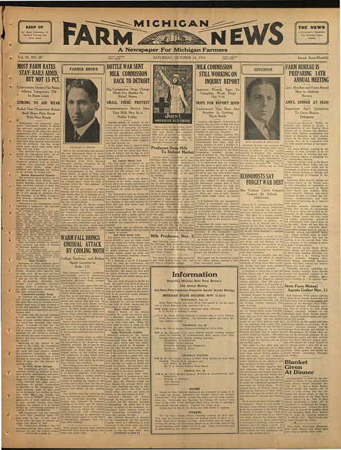 Michigan farm news. (1931 October 24)