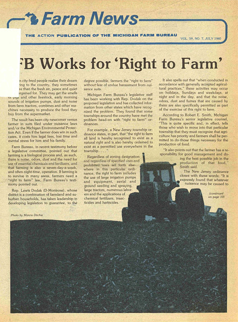 Farm news. (1980 July)