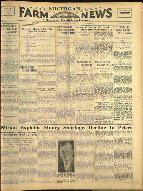 Michigan farm news. (1932 March 12)