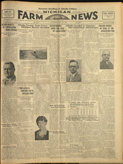 Michigan farm news. (1932 May 28)