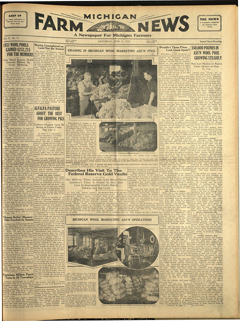 Michigan farm news. (1932 June 11)