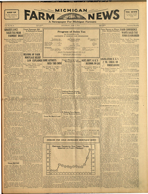 Michigan farm news. (1933 June 3)