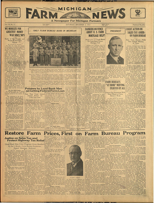 Michigan farm news. (1933 December 2)