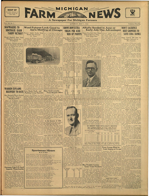 Michigan farm news. (1934 May 5)