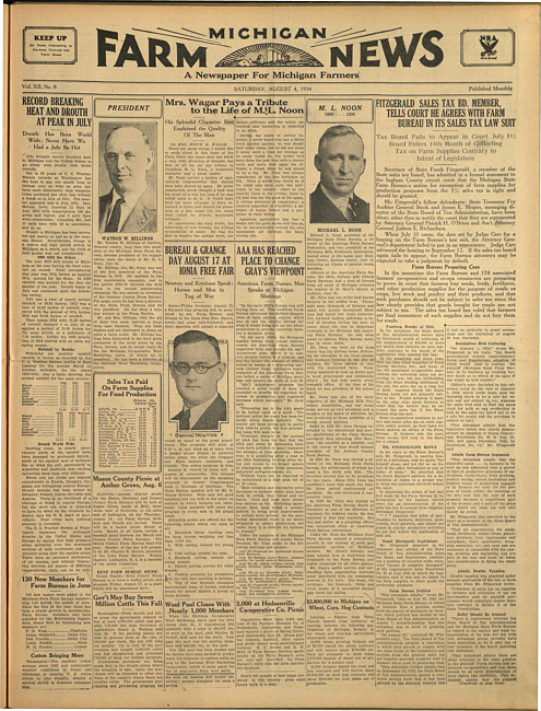 Michigan farm news. (1934 August 4)