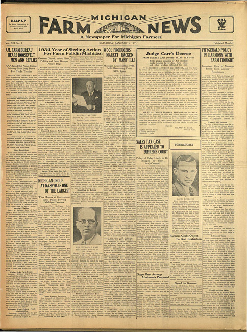 Michigan farm news. (1935 January 5)