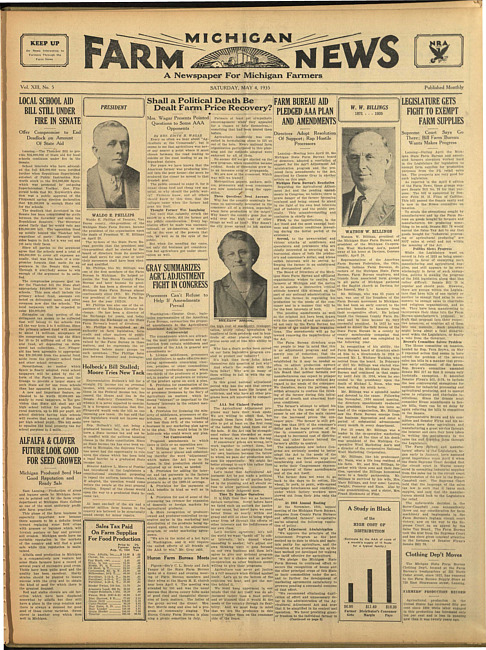 Michigan farm news. (1935 May 4)