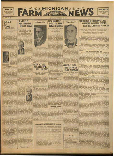 Michigan farm news. (1935 December 7)