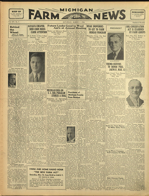 Michigan farm news. (1936 March 7)
