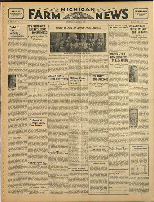 Michigan farm news. (1936 June 6)