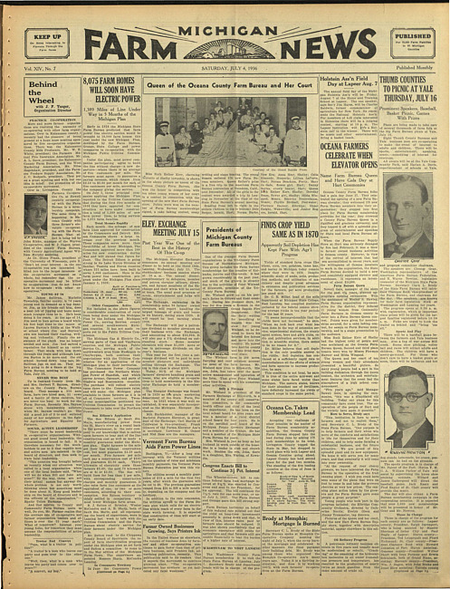 Michigan farm news. (1936 July 4)