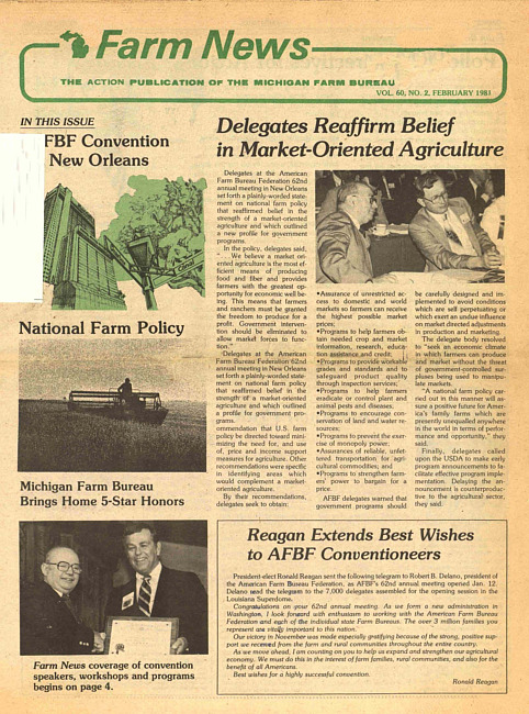 Farm news. (1981 February)