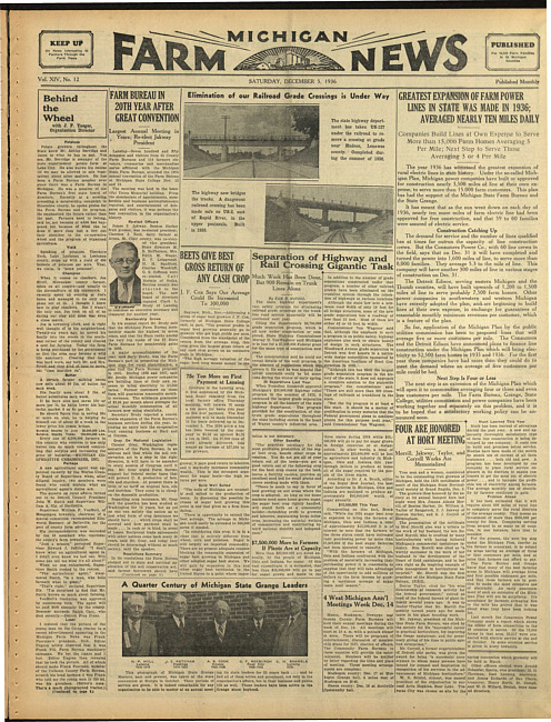 Michigan farm news. (1936 December 5)