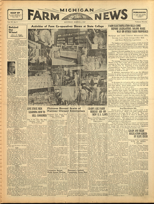 Michigan farm news. (1937 March 6)