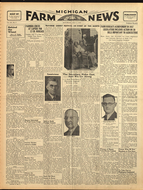 Michigan farm news. (1937 July 3)