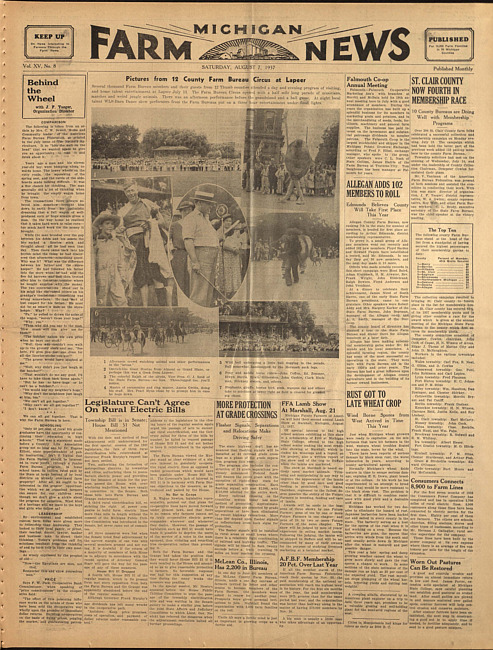 Michigan farm news. (1937 August 7)
