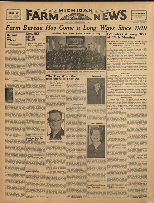 Michigan farm news. (1938 December 3)